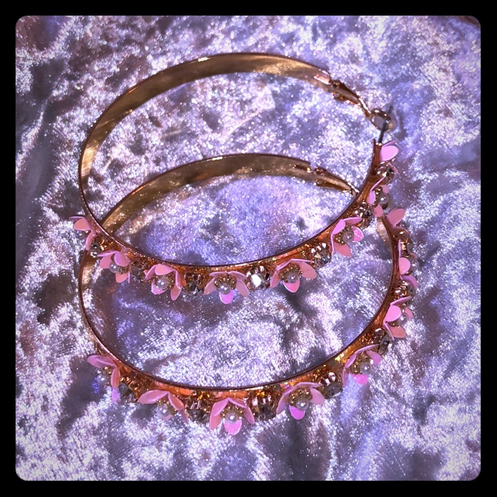 Gold hoop earrings